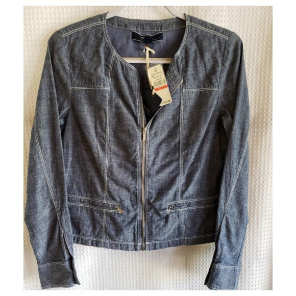 Tommy Bahama Jackets & Blazers - Tommy Bahama Chambray Seamed Jacket Size XS